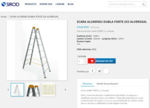 Scara dubla aluminiu