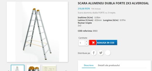 Scara dubla aluminiu